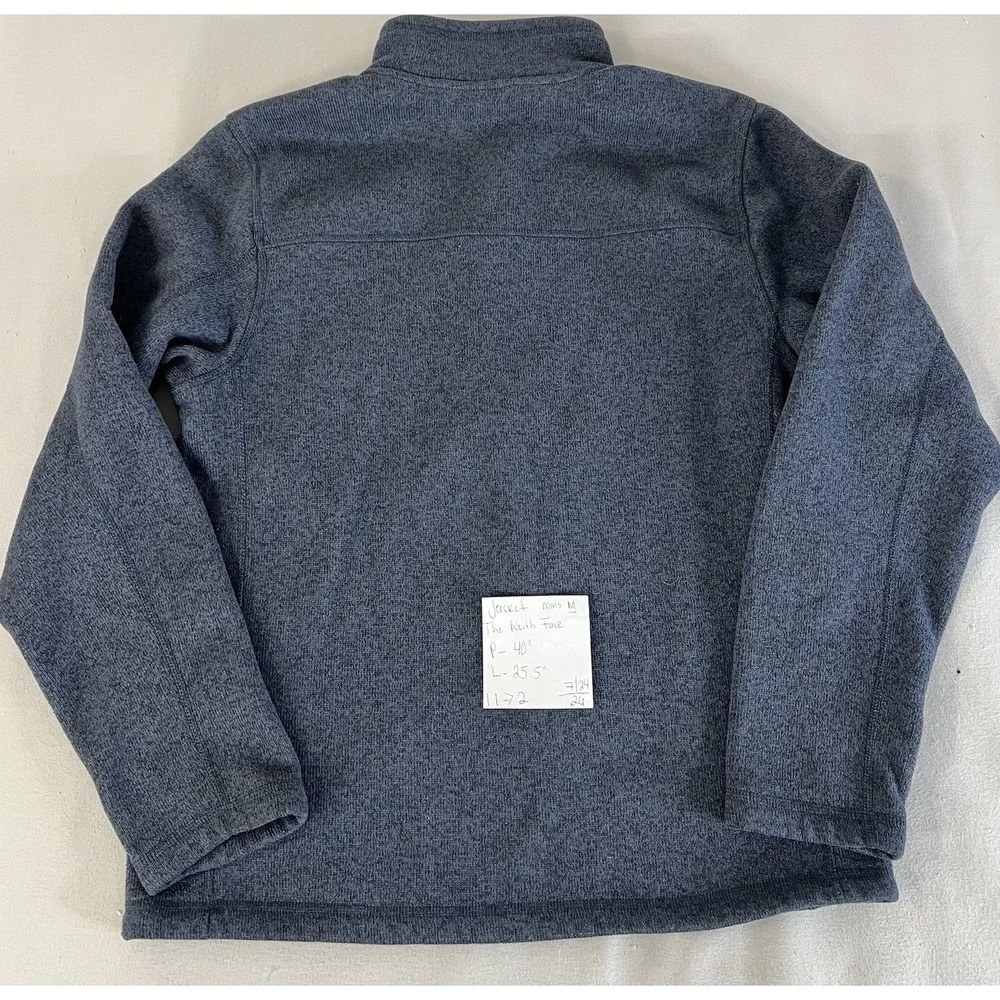 North Face Jacket Men's Blue Gordon Lyons Fleece 1/4 Quarter Zip Pullover